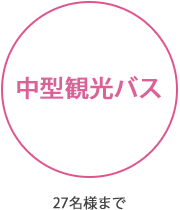 中型観光バス(27名様まで)