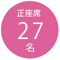正座席27名